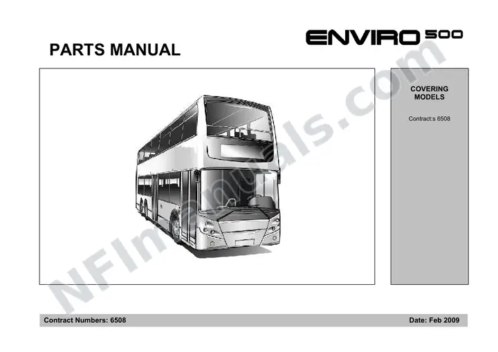 BC Transit, 6508 Body Parts Manual first-page preview