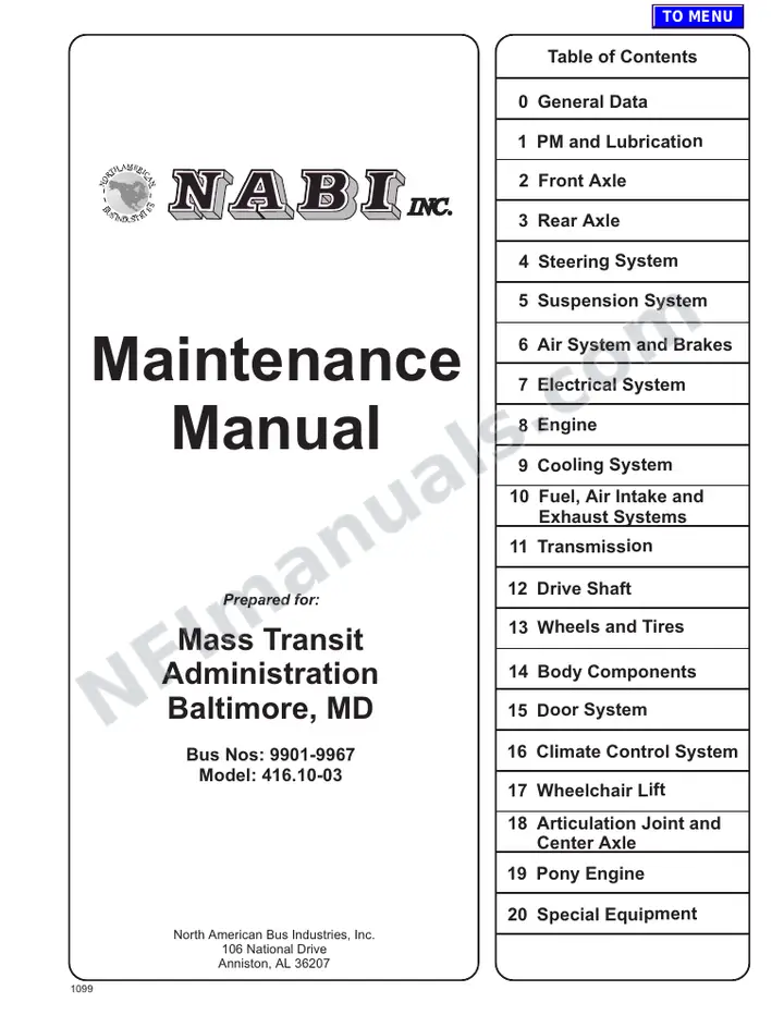 SR9029 (39000) Service Manual, Baltimore MTA first-page preview
