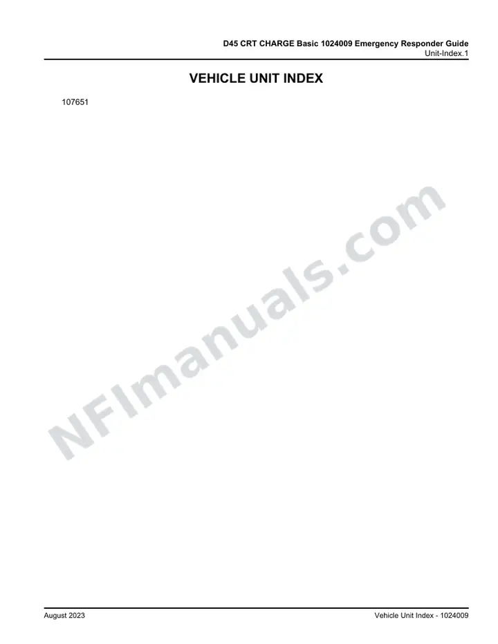 D45 CRT CHARGE Basic 1024009 Emergency Responder Guide, 2023 for Unit 2 first-page preview