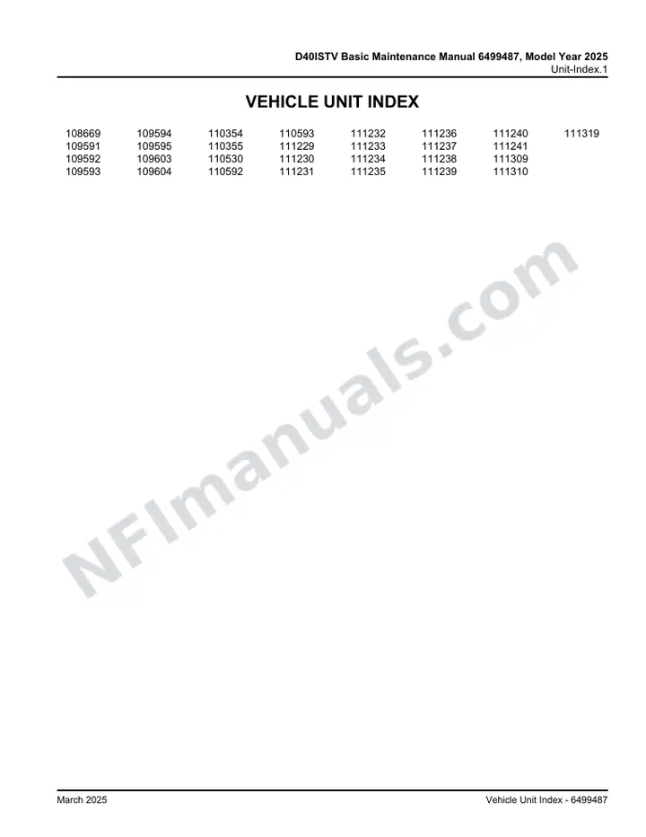 D4020 ISTV MY24 Maintenance Manual - 6499487 first-page preview