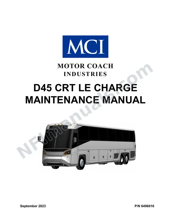 GRTA D45 CRT LE CHARGE MAINTENANCE MANUAL, SR6084 first-page preview