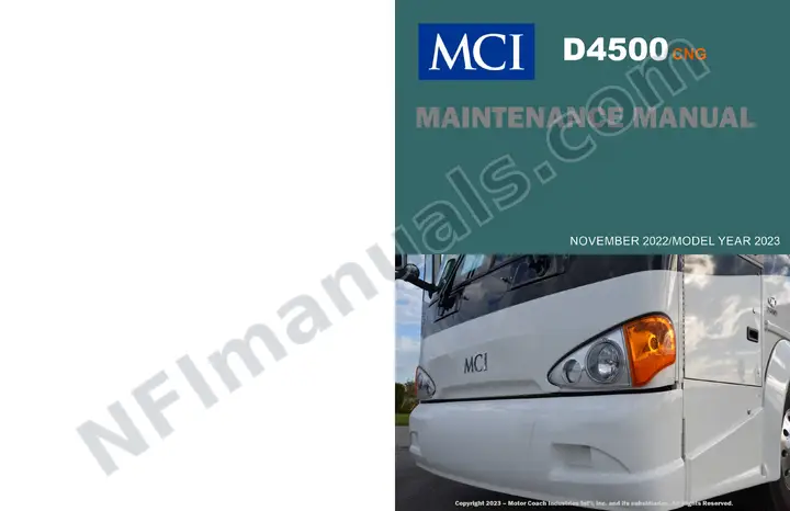 D4500 CNG Basic 6494222 Maintenance Manual, 2021 for Units 106553-106556 first-page preview