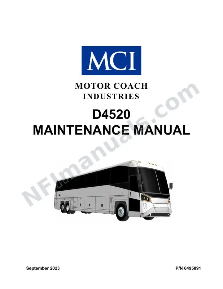 D4520 MAINTENANCE MANUAL, MODEL YEAR 2023 first-page preview