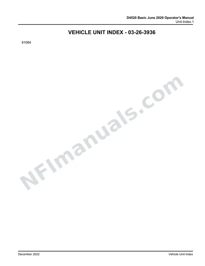 MCI D4520 Manual Package - Basic Manuals included manual preview