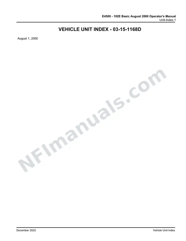 E4500 - 102E Basic August 2000 Operator's Manual, 2000 for Unit first-page preview