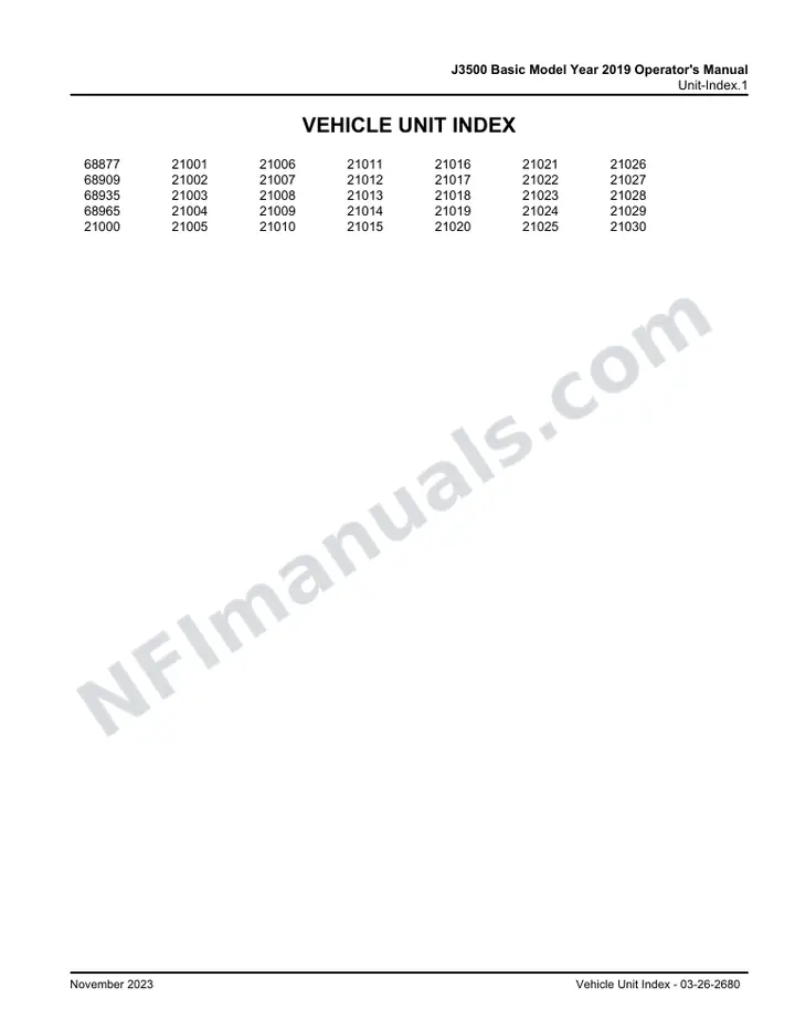 MCI J3500 Manual Package - Basic Manuals included manual preview