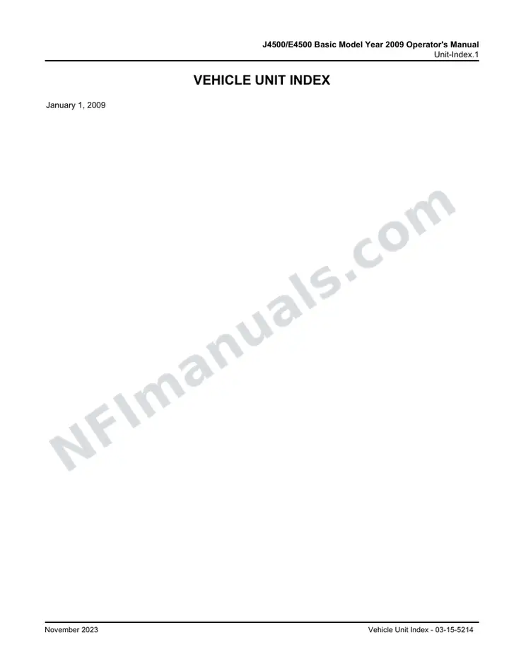 J4500/E4500 J4500/E4500 Basic Model Year 2009 Operator's Manual, 2006 for Unit first-page preview