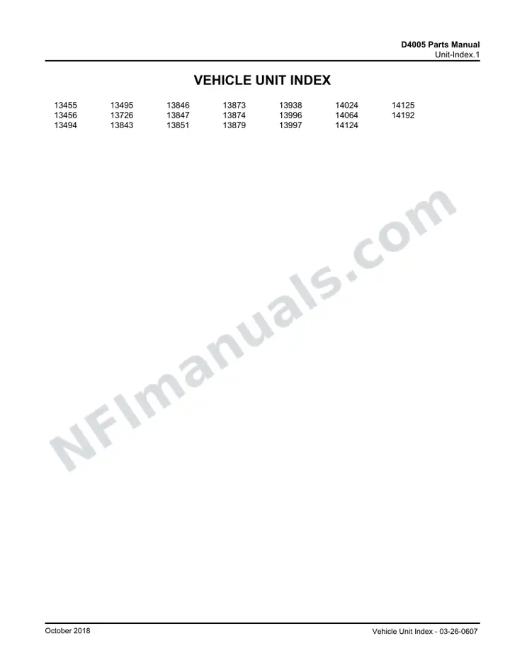D4005 Basic Parts Manual 03 26 0607B, Model Year 2014 first-page preview