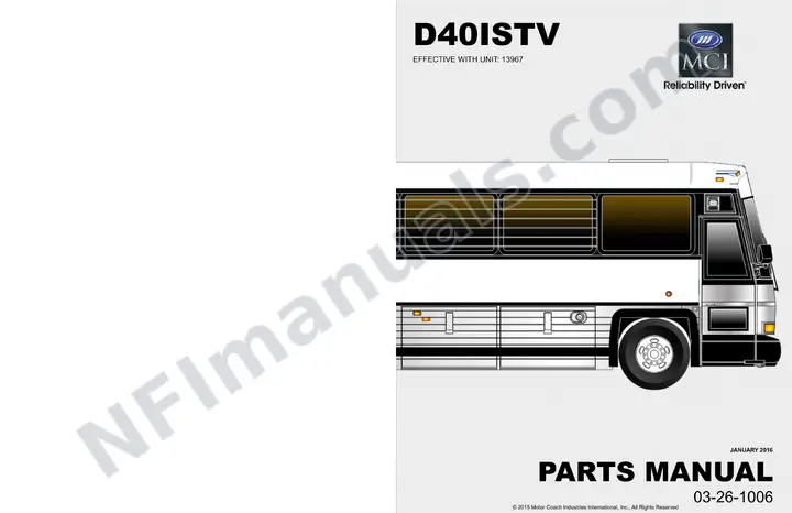 D40ISTV Basic Parts Manual 03 26 1006, Model Year 2016 first-page preview