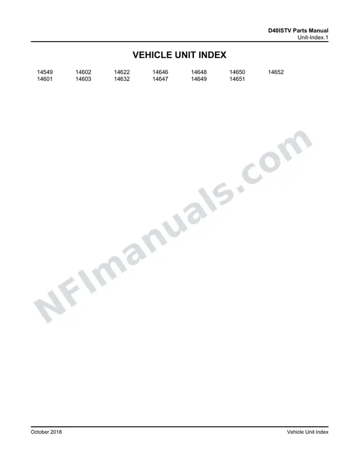 D40ISTV Basic Parts Manual 03 26 1763, Model Year 2017 first-page preview