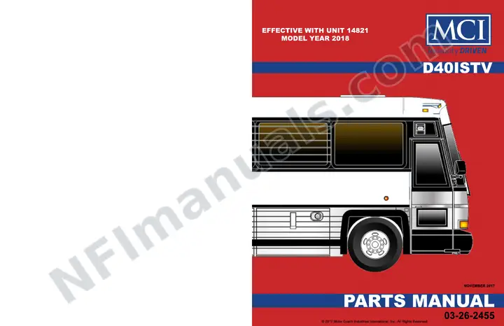 D40ISTV Basic Parts Manual 03 26 2455, Model Year 2018 first-page preview