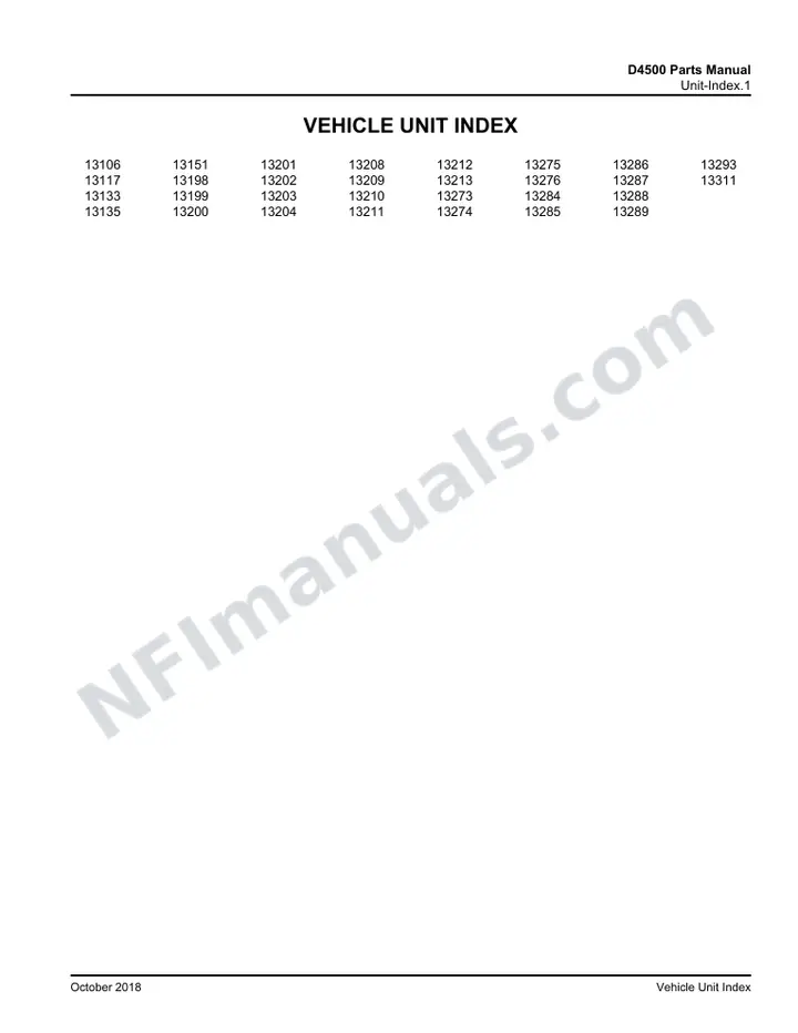 D4500 Basic Parts Manual 03 26 0300, Model Year 2014 first-page preview