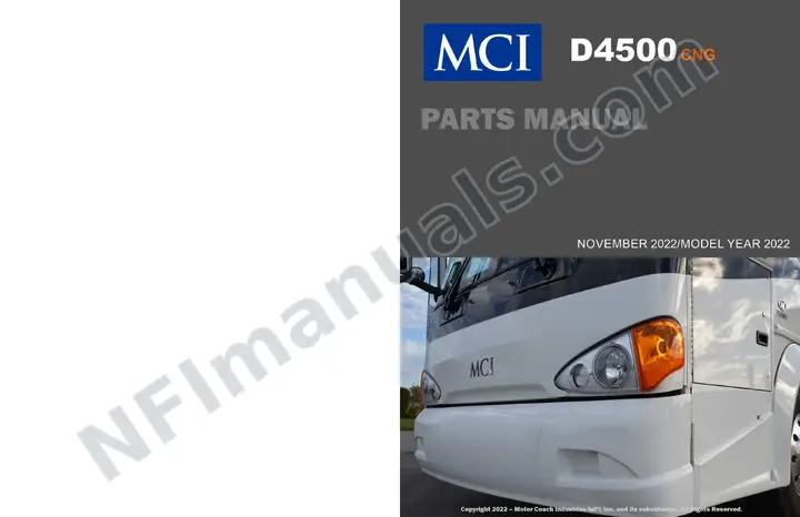 D4500 CNG Basic 6492719 Parts Manual, 2022 for Units 16614, 16616 -16620, 16653-16657 first-page preview