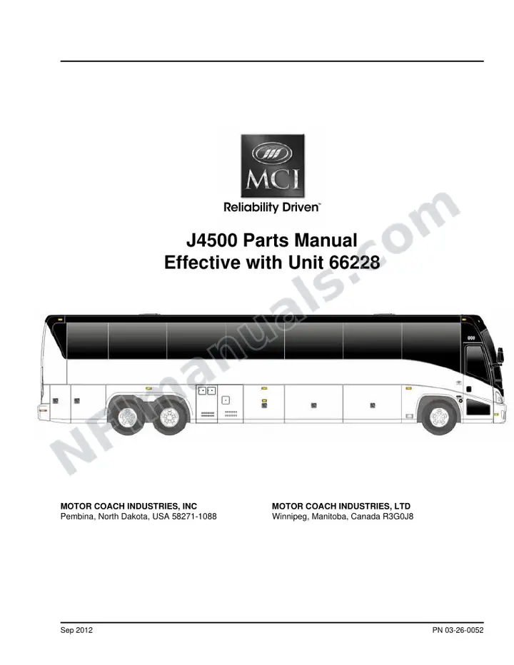 J4500 Basic_03-26-0052 Parts Manual, 2014 for Units 66228-66578 first-page preview