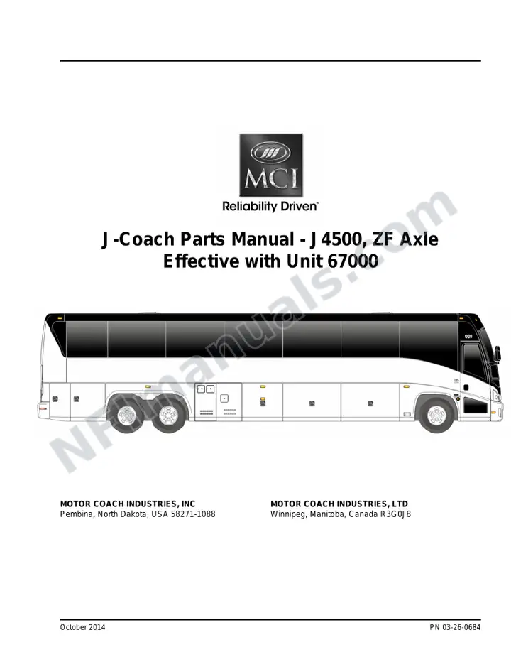 J4500 Basic_03-26-0684B Parts Manual, 2015 for Units 67000-67309 first-page preview