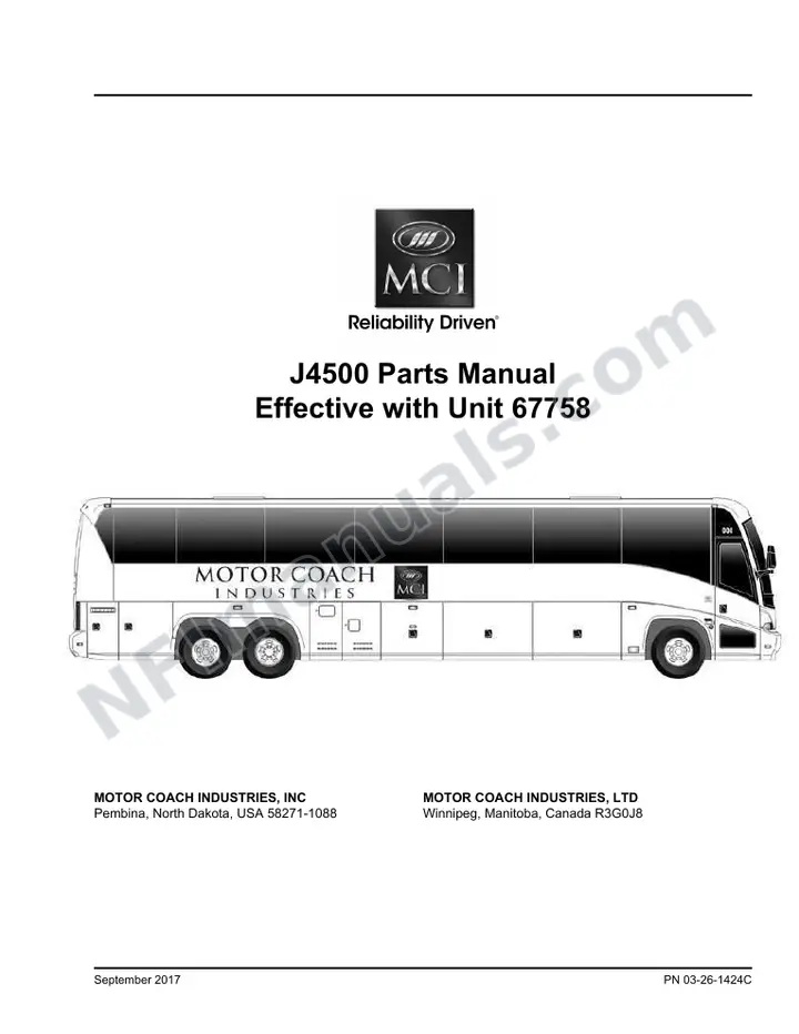 J4500 Basic_03-26-1424 Parts Manual, 2017 for Units 67758-68376 first-page preview