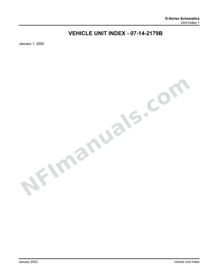 D4000/D4005/D4500/D4505 D-Series Schematics , 2000 for Units January 1, 2000 first-page preview