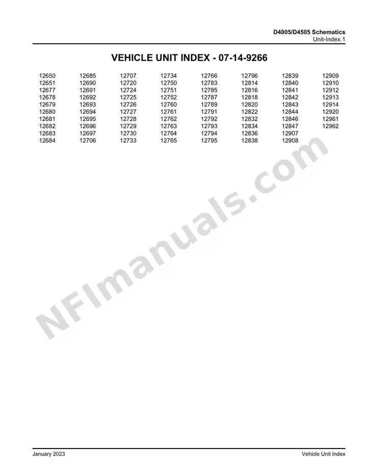 D4005/D4505 D4005/D4505 Schematics , 2012 for Units 12650-12651,12677-12685,12690-12697,12706-12707,12720,12724-12730,12733-12734,12750-12752,12760-12766,12783,12785,12787,12789,12791-12796,12814,12816,12818,12820,12822,12832,12834,12836,12838-12844,12846-12847,12907-12910,12912-12914,12920,12961-12962,12982-12993,13000-13003,13022-13027,13033-13037,13041-13055,13119,13215 first-page preview