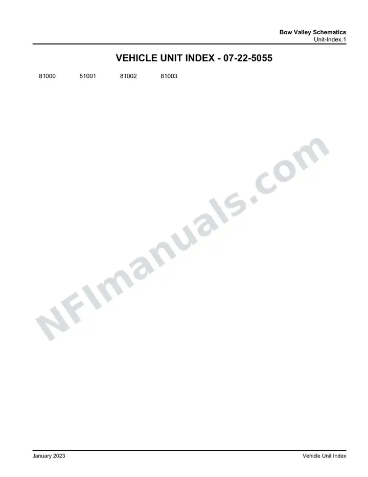 D45 CRT LE Bow Valley Schematics , 2019 for Units 81000-81003 first-page preview