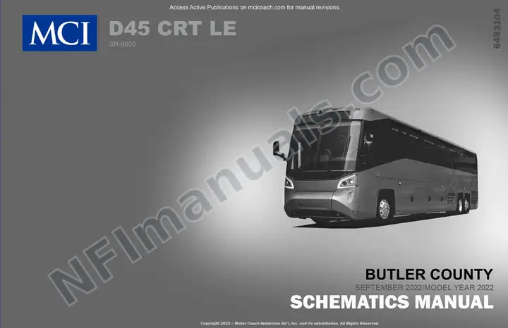D45 CRT LE Butler County SR6050 Schematics, 2021 for Units 104996-105000 first-page preview
