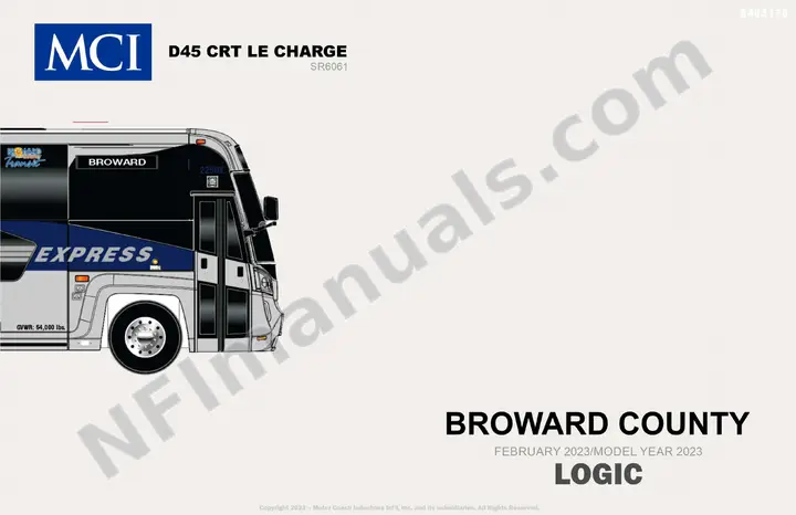 D45 CRT LE CHARGE Broward County SR6061 Logic Manual, 2023 for Units 106420-106421 first-page preview