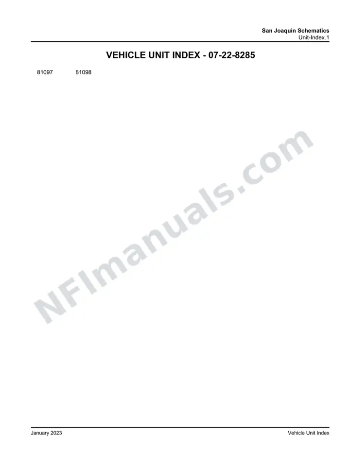 D45 CRT LE San Joaquin Schematics , 2021 for Units 81097,81098 first-page preview