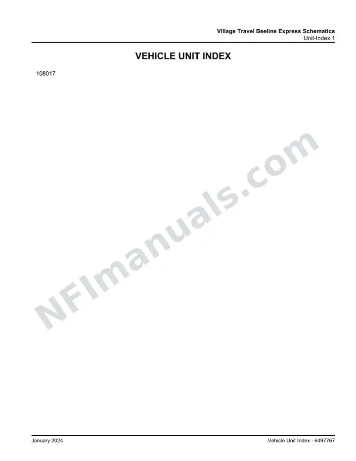 D45 CRT Village Travel Beeline Express Schematics, 2024 for Units SR6099, 108017 first-page preview