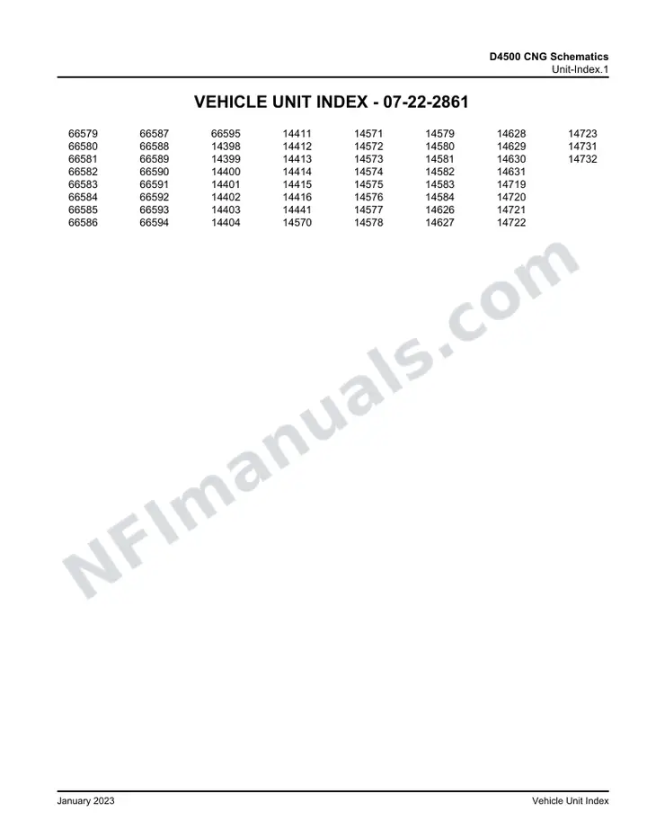 D4500 D4500 CNG Schematics , 2016 for Units 14380-14395,14398-14404,14411-14416,14441,14570-14584,14626-14631,14719-14723,14731-14732 first-page preview