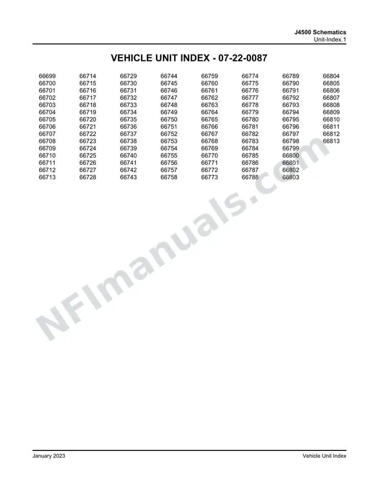 J4500 J4500 Schematics , 2013 for Units 66699-66813 first-page preview