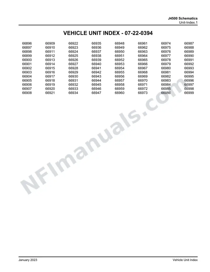 J4500 J4500 Schematics , 2014 for Units 66896-66999 first-page preview