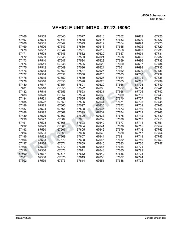 J4500 J4500 Schematics , 2015 for Units 67466-67601,67603-67757 first-page preview