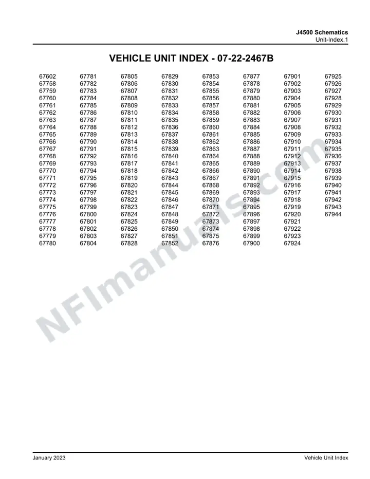 J4500 J4500 Schematics , 2016 for Units 67602,67758-67944 first-page preview