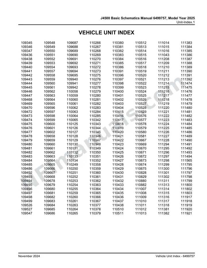 J4500 Basic Schematics Manual 6499757, Model Year 2025 first-page preview