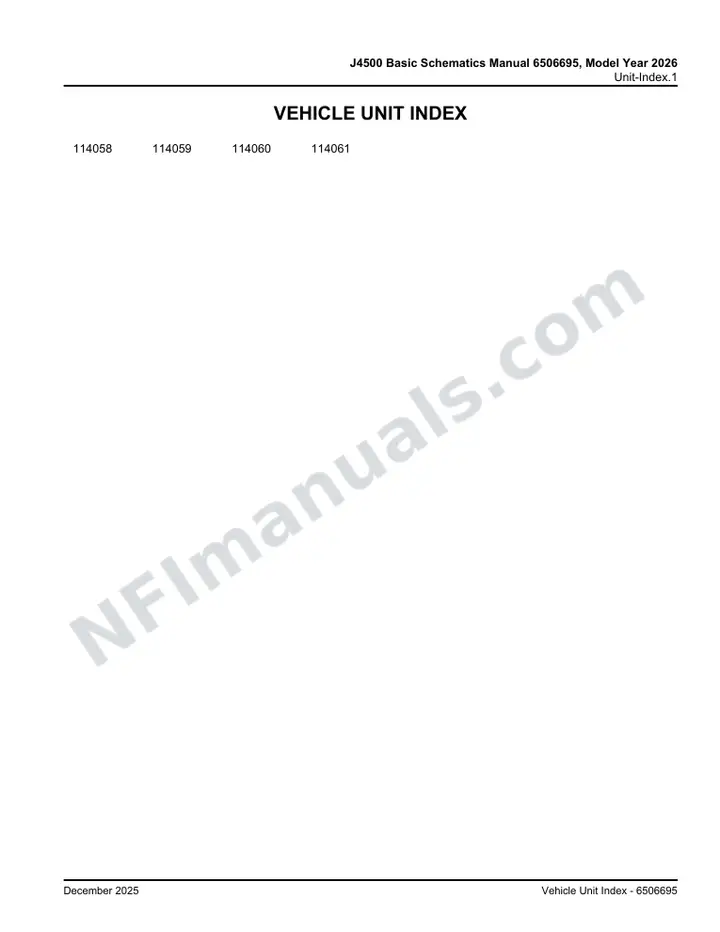 J4500 Basic Schematics Manual 6506695, Model Year 2026 first-page preview