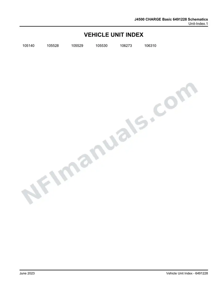 J4500 CHARGE Basic 6491228 Schematics, 2022 for Units 105528, 105140, 105529, 105530, 106273, 106310 first-page preview