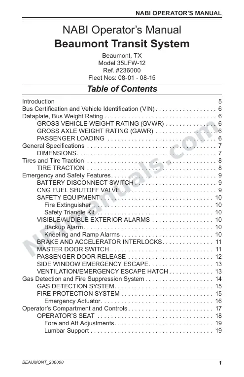 SR9190 (236000) Operator’s Manual, Beaumont first-page preview