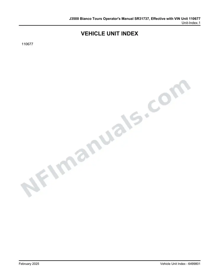 MCI J3500 Manual Package - Bianco Tours included manual preview