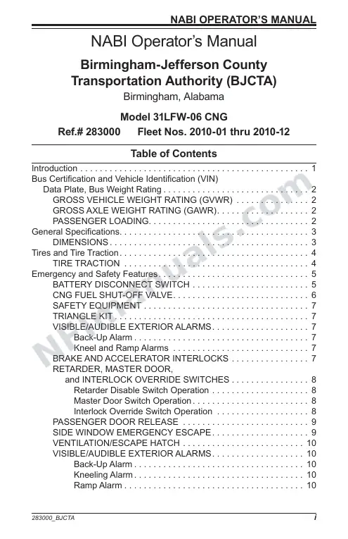 SR9231 (283000) Operator’s Manual, Birmingham first-page preview