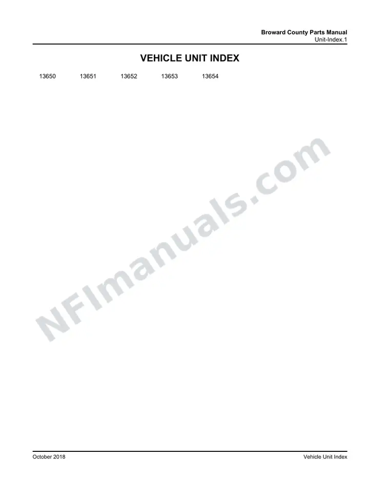 D4500 Broward County Transit Parts Manual 03 26 0759, Effective with VIN Units 13650 13654 first-page preview