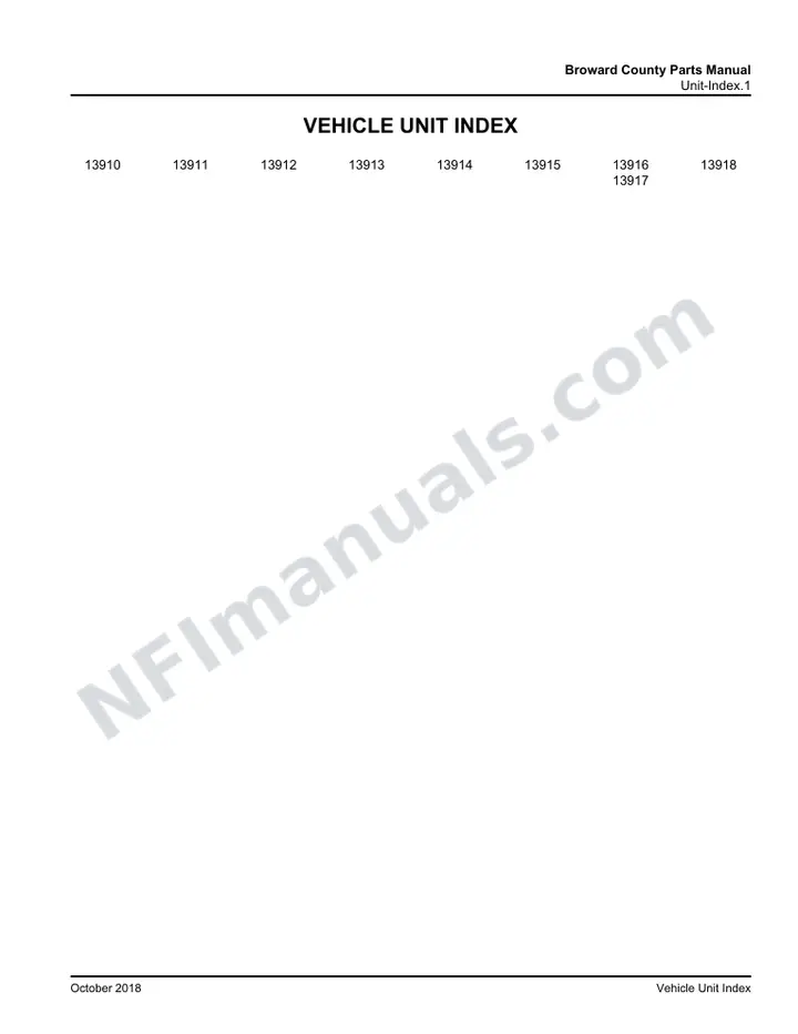 D4500 Broward County Transit Parts Manual 03 26 0986, Effective with VIN Units 13910 13918 first-page preview