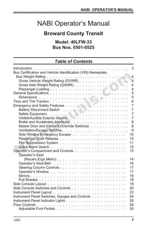SR9095 (119000) Operator’s Manual, Broward first-page preview