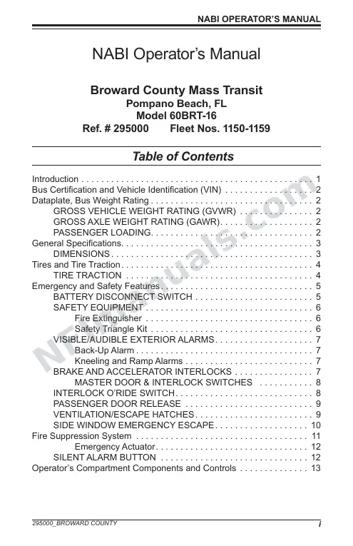 SR9242 (295000) Operator’s Manual, Broward first-page preview