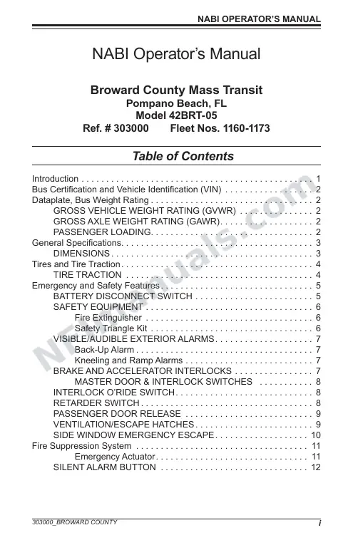 SR9249 (303000) Operator’s Manual, Broward first-page preview