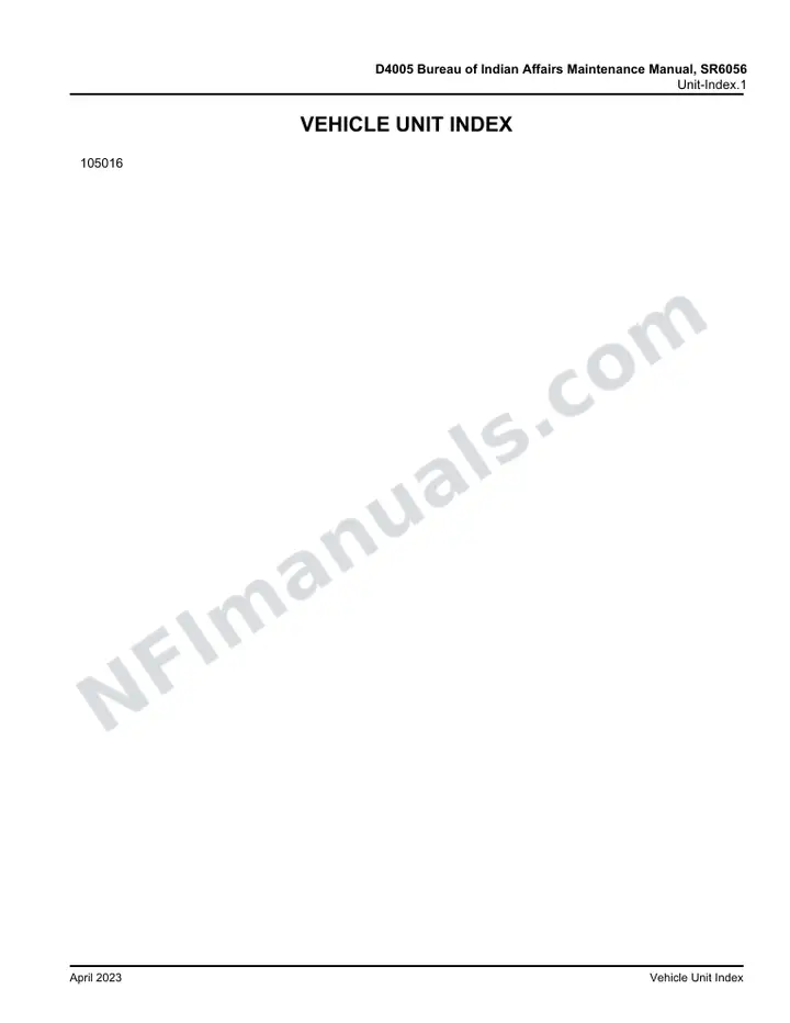 MCI D4005 Manual Package - Bureau of Indian Affairs included manual preview