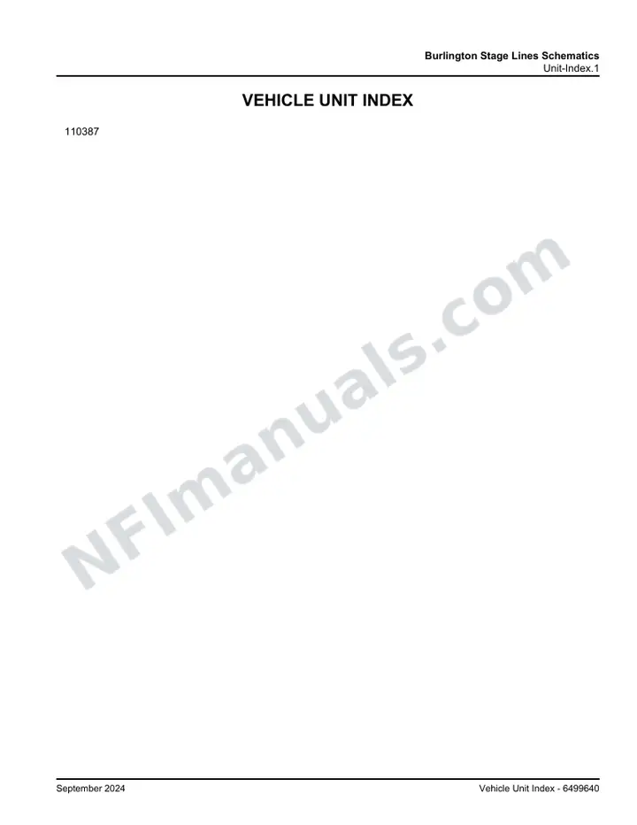 D4520 Burlington Stage Lines Schematics, 2024 for Unit 110387 first-page preview