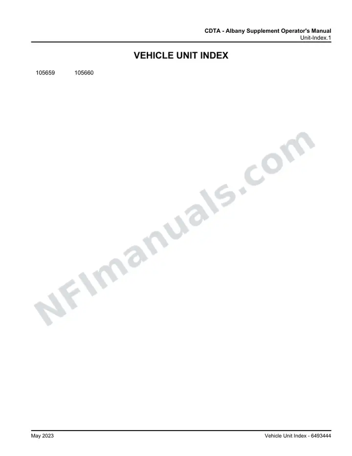 MCI D4500 Manual Package - CDTA - Albany included manual preview