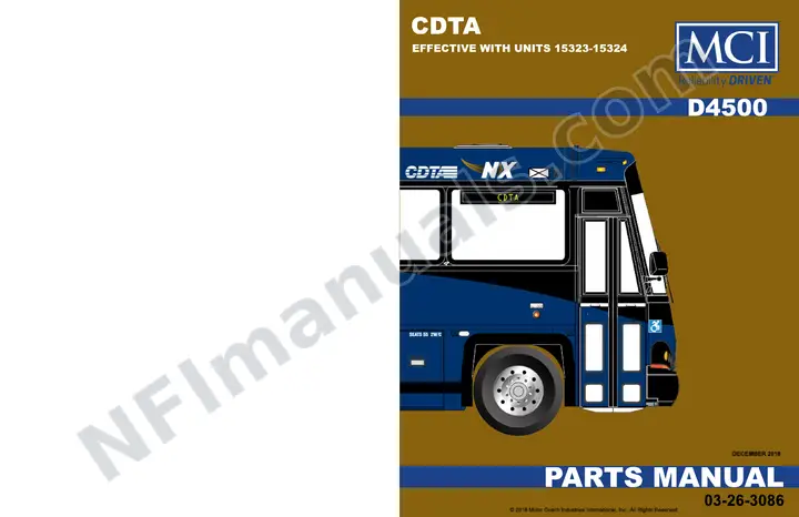 D4500 CDTA Parts Manual, 2018 for Units 15323-15324 first-page preview
