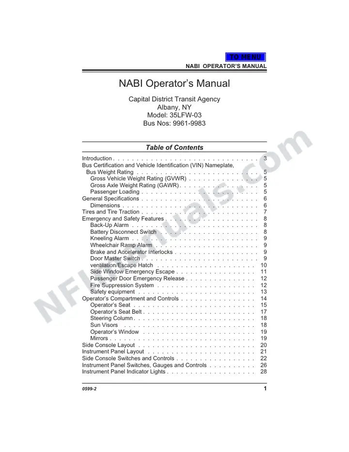 SR9027 (36000) Operator’s Manual, Albany NY CDTA first-page preview
