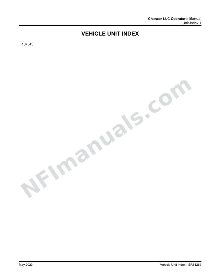 MCI J3500 Manual Package - Chancer LLC included manual preview