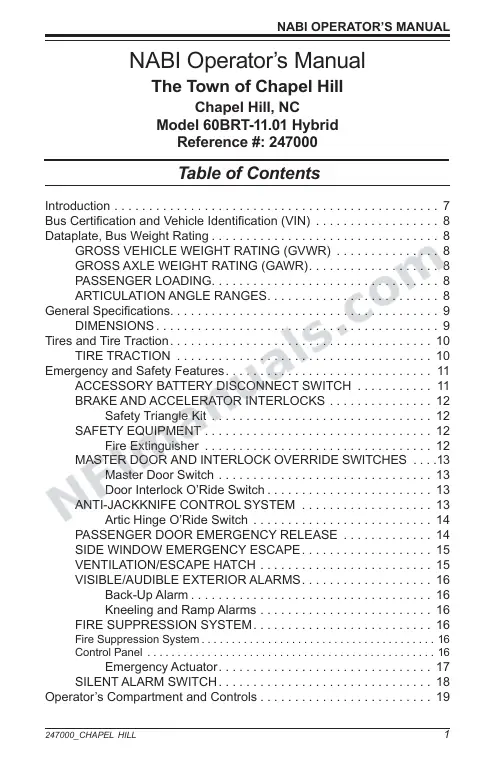 SR9199 (247000) Operator’s Manual, Chapel Hill first-page preview
